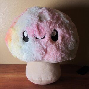 plush tie-dye pastel squishable mushroom 2022 about 9" (W6280)